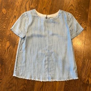 Girls Vineyard Vines Denim Blouse - Size L/12/14